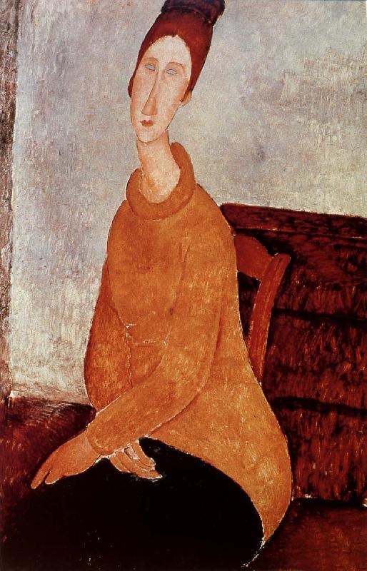 Amedeo Modigliani Yellow Sweater